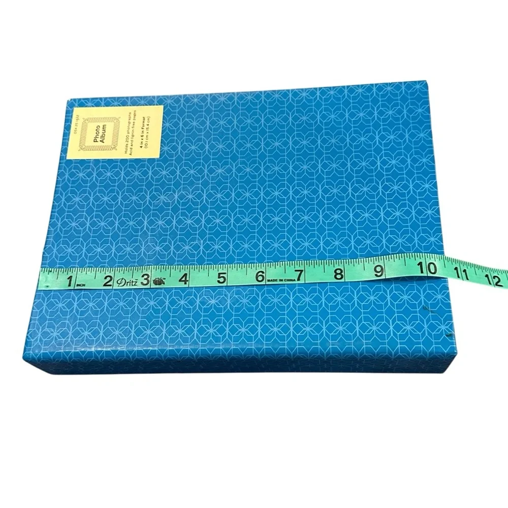 10/$25🦋 NWT Target Teal Blue Patterned Photo Album - 200 Photo Capacity